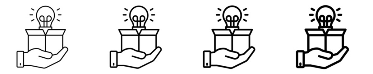 Open Innovation  Icon Set Different Style Collection