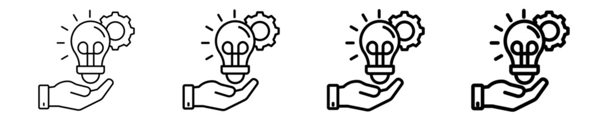 Innovative Solutions  Icon Set Different Style Collection