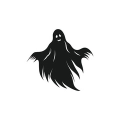 Spoky silhouette, black hallowen spoky silhouette