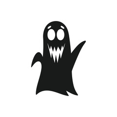Spoky silhouette, black hallowen spoky silhouette