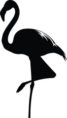 Flamingo silhouette vector