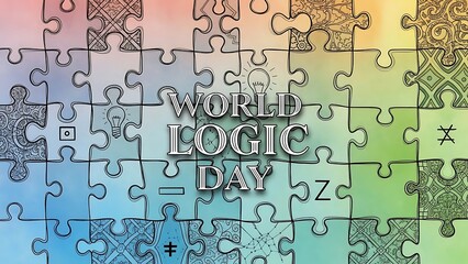 Celebrate world logic day with puzzles and symbols for problem solving and critical thinking skills event