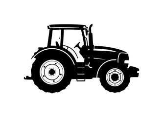 Fototapeta premium Tractor icon for farming, agriculture, harvest, and rural transportation