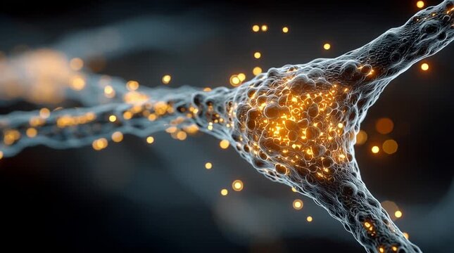 Ultra-detailed macro shot of a glowing organic nugget, highlighting intricate textures, luminous surfaces, and natural patterns, perfect for abstract, scientific, or artistic digital and commercial pr