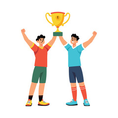 Victory Flat Vector illustration EPS 10 File