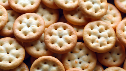 Delicious crispy crackers texture for snack time food blogs and culinary websites promotion