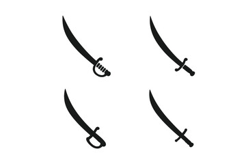 Different styles of swords displayed in a simple, clean layout for easy reference and design inspiration