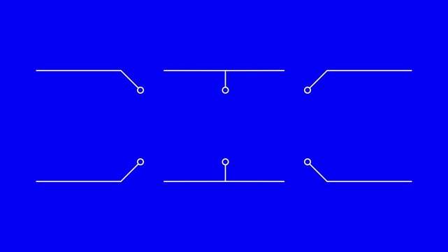 Shape animation of appearance of Hud call out interface element. Text frame near dot.