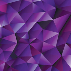 Fototapeta premium Polygonal rainbow mosaic background. Abstract low poly vector illustration. Triangular pattern, copy space. Template geometric business design with triangle for poster, banner, card, flyer.