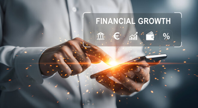 Unlock vibrant financial growth with mobile technology, explore modern banking solutions and investment opportunities on your smartphone for a brighter future now
