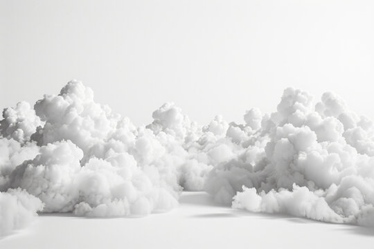 a black and white photo of a bunch of clouds - Powered by Adobe