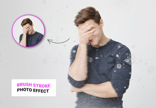 Brush Stroke Photo Effect