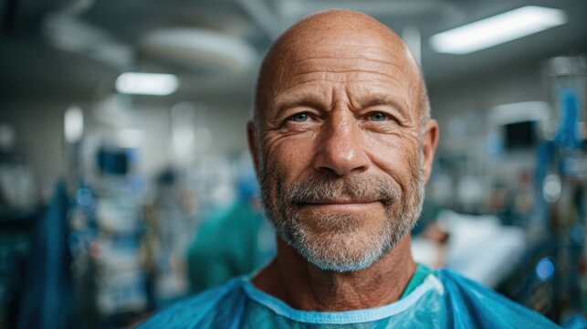 A confident doctor stands proudly in a medical environment, capturing a moment of care and professionalism, representing trust and expertise within the healthcare sector.