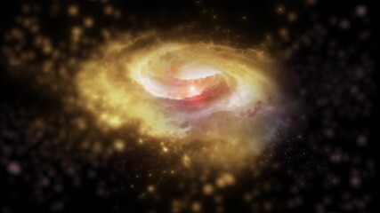 A bright, spiraling galaxy rotates in space, playing with plasma, energy, and light. You can use this animation in some of your astrological and cosmic projects, or use it as backgrounds.
