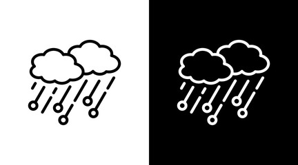 Hail  White Icon Set Design