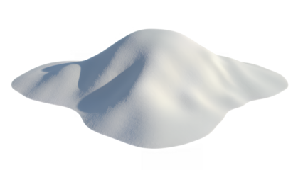 snowdrift against a in winter landscape photography on transparent background