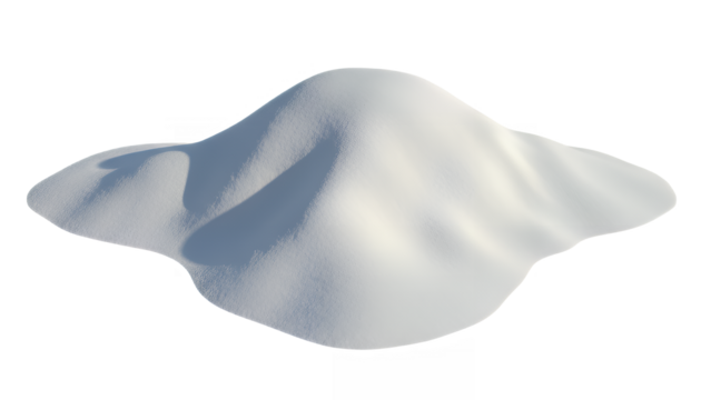 snowdrift against a in winter landscape photography on transparent background