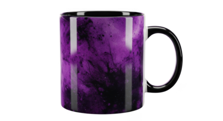 Purple smoke mug isolated on transparent background transparent background