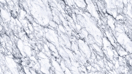 Naklejka premium A luxurious white marble texture featuring prominent gray veining, ideal for elegant surfaces, flooring, and sophisticated architectural designs.