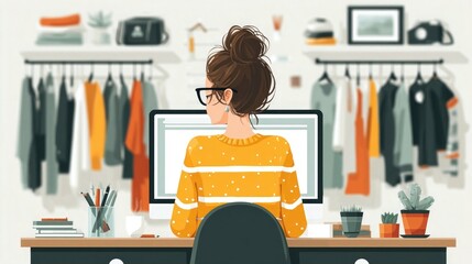 Online retail sales training modules focusing on product knowledge, sales techniques, customer engagement, and inventory management using interactive case studies