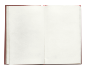 Blank Pages of an Open Book