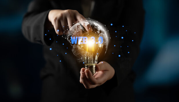 The network architecture of the global Web 3.0. A concept of a worldwide, interconnected, and decentralized digital infrastructure for the future. Motif