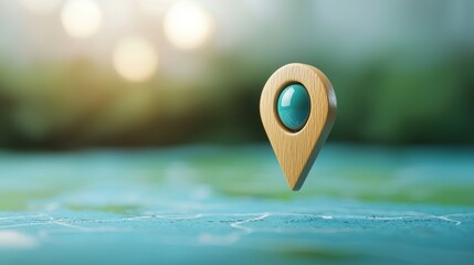 Location Map Pin Marker Animated map pin marker pulsing or dropping onto a map