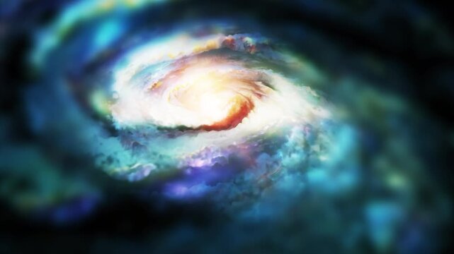 A bright, spiraling galaxy rotates in space, playing with plasma, energy, and light. You can use this animation in some of your astrological and cosmic projects, or use it as backgrounds.
