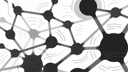 Abstract network of interconnected nodes