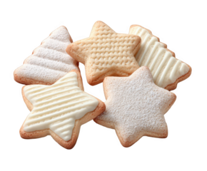 Festive Christmas cookies shaped like stars and trees bring joy to the holidays, perfect for sharing delicious treats with loved ones and sweet celebrations