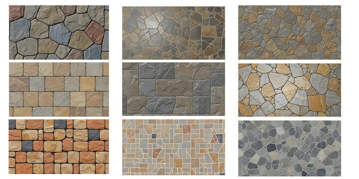 New Seamless Stone Textures & Patterns, High-Resolution Digital Backgrounds for Wall, Floor, and Landscape Design