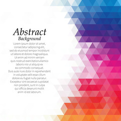 Colored triangles. Modern triangular background for advertising. eps 10