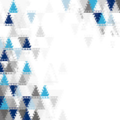 Blue triangle abstract background. Vector pattern of geometric shapes. eps 10