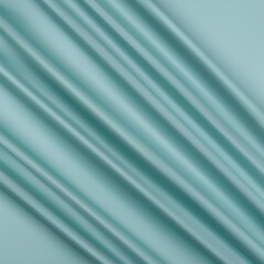 Fototapeta premium Silk fabric. Texture of blue wrinkled fabric. Blue wrinkled, wavy surface texture. Close-up, soft focus. background, pattern. eps 10