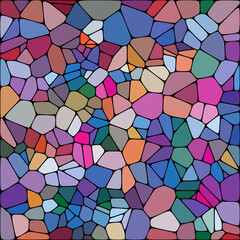 Abstract design element. Modern simple geometric graphic concept. Color pebbles. polygonal style. eps 10