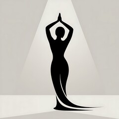 silhouette of a woman