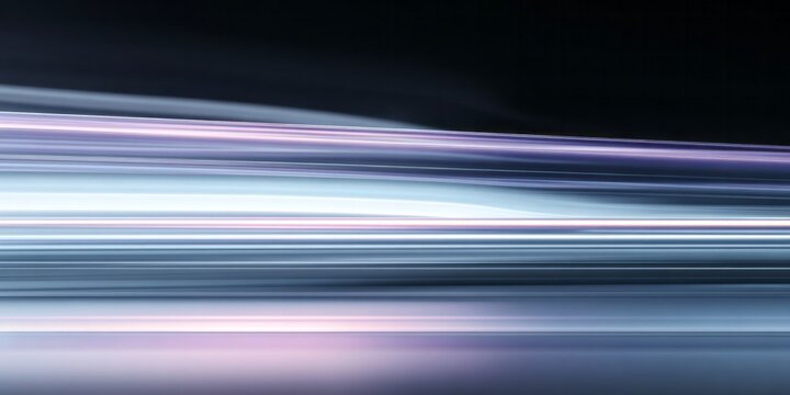 Horizontal light streaks convey a sense of rapid motion and abstract energy flow - Powered by Adobe