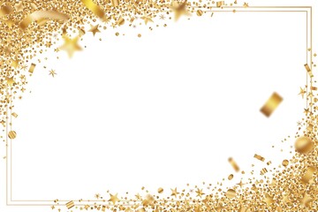 golden christmas frame