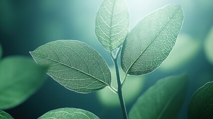 close up of green leaves