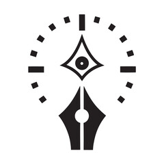 Wisdom Beak Timewriter Classic Emblem Design