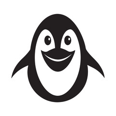 Playful Penguin Eye Icon Creative Vector