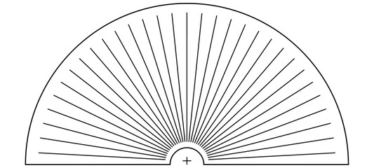 Protractor ruler on transpare...