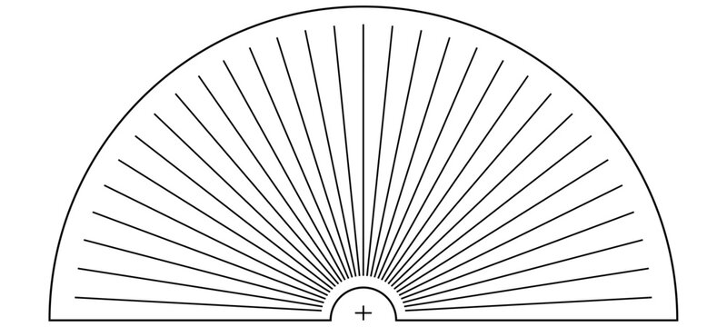 Protractor ruler on transpare...
