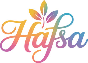 Obraz premium Hafsa Flower Vector design