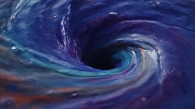 Liquid Colors Dancing in Vortex with slow motion swirling ink in effect Fluid Dynamics style featuring ink, fluid, dynamics, swirl, cinematic 4k animated overlay, seamless loop stock footage