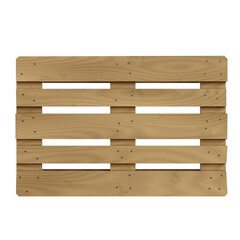 Wooden pallet mockup suitable for storage and display in home or business settings