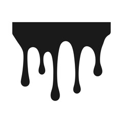 Melted Drips Liquid Shaped Silhouette Icon