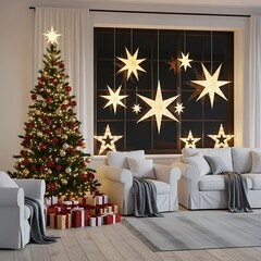 christmas tree with gifts