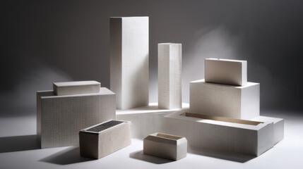 Eco-friendly disposable packaging, waste recycling concept, paper and cardboard waste, rubish sort and plastic free lifestyle