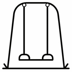 swing on a white background